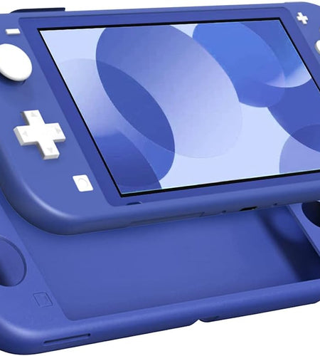 Protective Case for Switch Lite, Silicone Case Protective Rubber Cover Case, Shock-Absorption Anti-Scratch Non-Slip Case Compatible with Switch Lite Console - Blue
