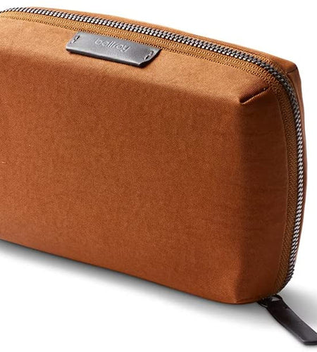 Tech Kit Compact (Tech Accessories Organizer, Zipper Pouch) - Bronze