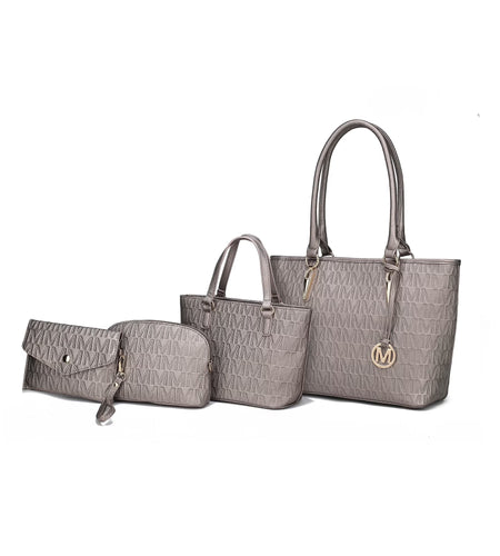 Edelyn Women'S Tote Bag, Small Tote Handbag, Pouch Purse & Wristlet Wallet, Signature Handbag 4 Pcs Set by Mia K