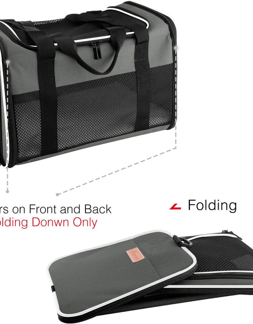 Load image into Gallery viewer, Cat Carrier - Portable Foldable Dog Pet Carrier, Soft-Sided Pet Bag up to 28 Lbs, Airline Approved Travel Puppy Carrier

