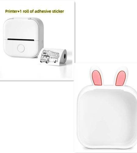 Portable Mini Thermal Label Printer Home Photo Printer Student Wrong Question Printer Bluetooth-Compatible Mini Label Printer Price Tag