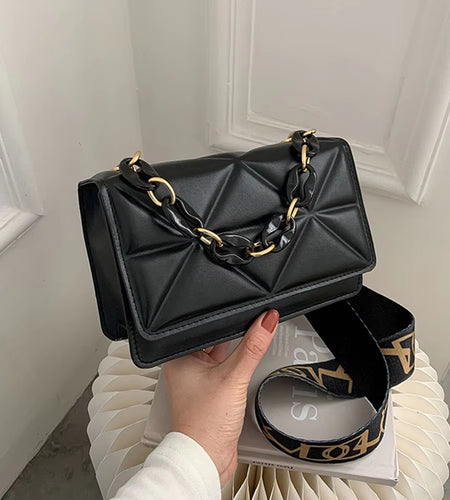 Fashion Women Shoulder Bag Handbags PU Leather Flap Bag Female Large Capacity Casual Crossobdy Clutch