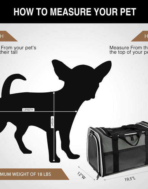 Load image into Gallery viewer, Cat Carrier - Portable Foldable Dog Pet Carrier, Soft-Sided Pet Bag up to 28 Lbs, Airline Approved Travel Puppy Carrier
