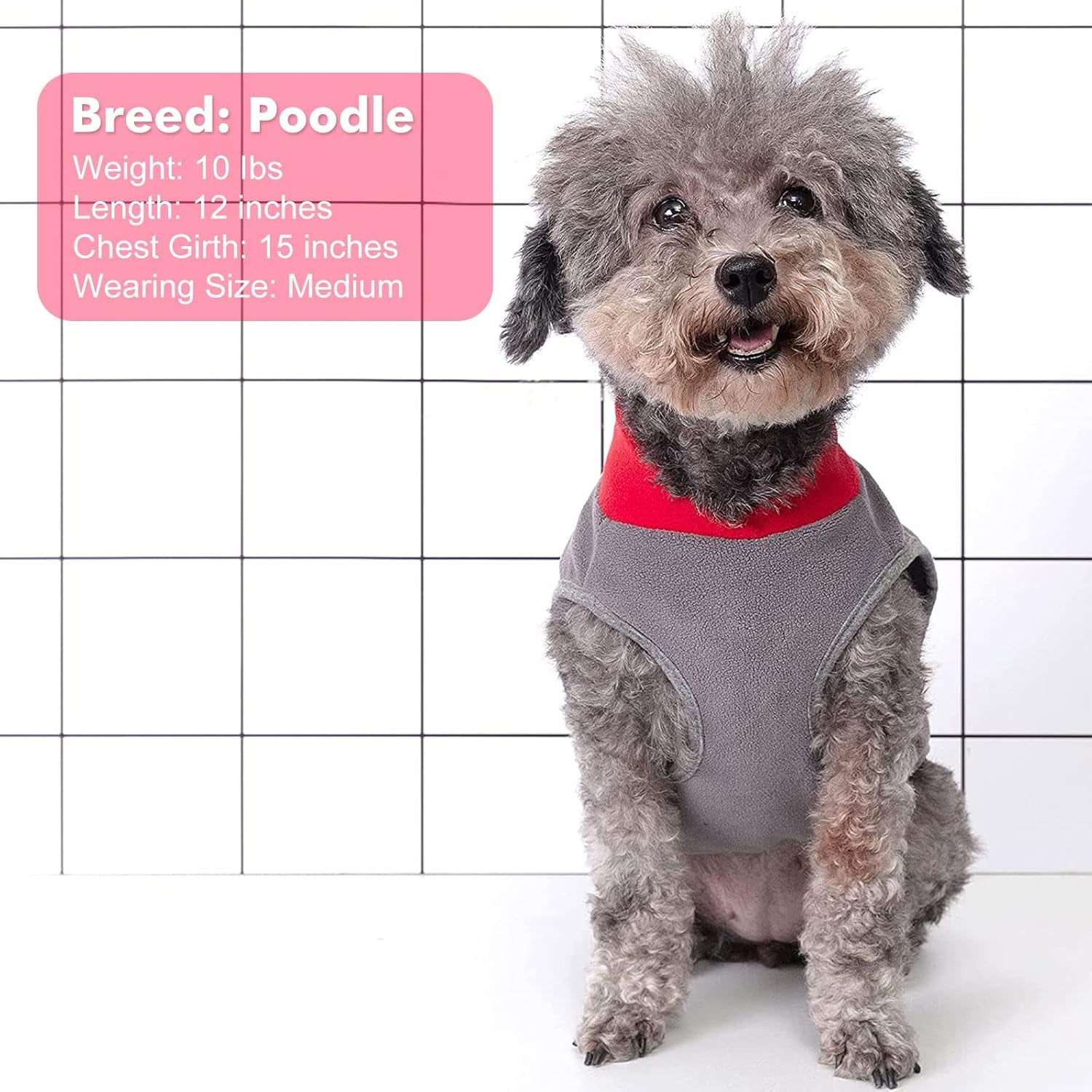 2 Pack Dog Sweatshirts Fleece Jacket with Reflective Stripe Pullover Stretchy Dog Sweater Soft Pet Clothes Lightweight Dog Sweaters for Small Dogs Turquoise & Grey